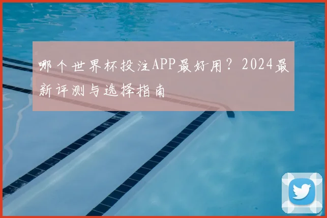 哪个世界杯投注APP最好用？2024最新评测与选择指南